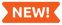 Orange 'NEW!' banner with white text on a white background