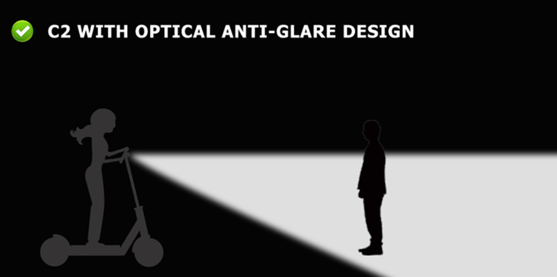 C2 with optical anti-glare design