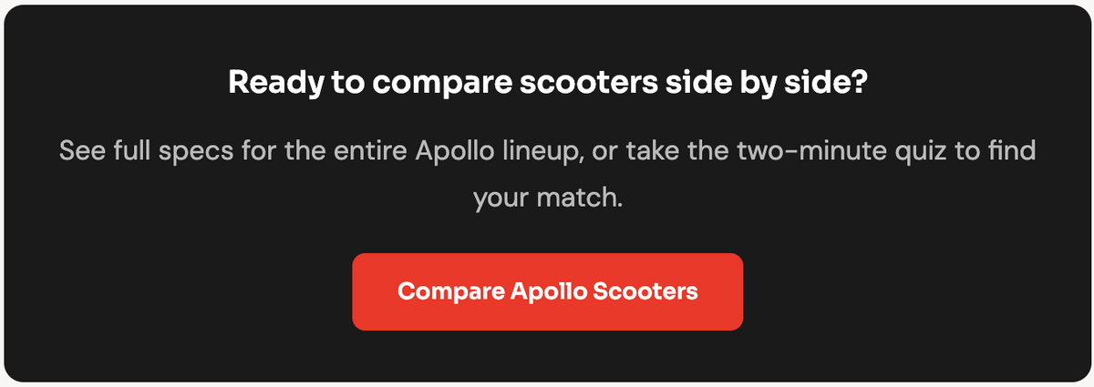 Compare electric scooters call to action
