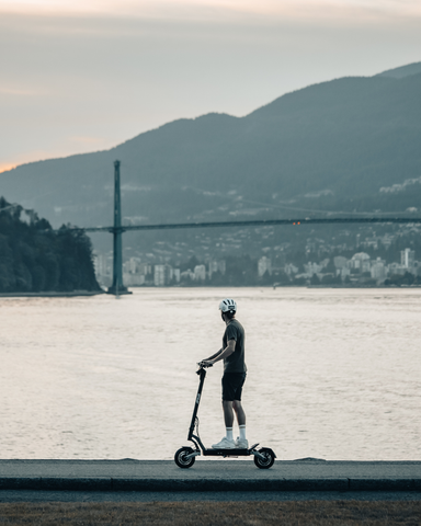 Riding an electric scooter is a great way to avoid traffic jams